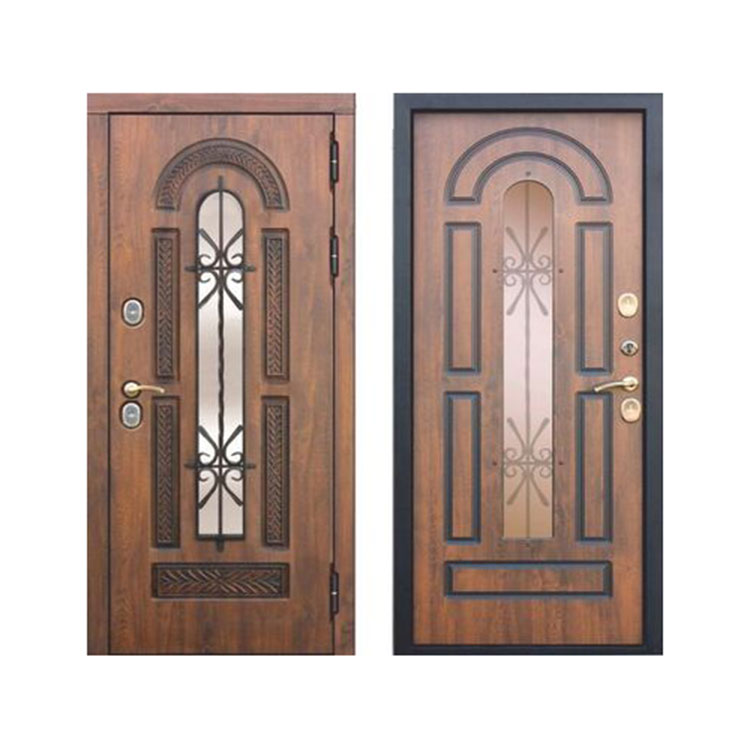 Russian Steel and Wooden External Front Door